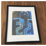 DERRICK HENRY TENNESSEE TITANS FRAMED POSTER
