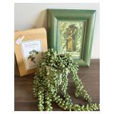 HOME DECOR FAUX PLANT & PARSLEY SEEDS