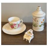 TAKAHASHI JAPAN PORCELAIN JAR HAMMERSLEY PIANO
