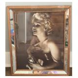 VINTAGE FRAMED PRINT MARILYN MONROE CHANEL NO5