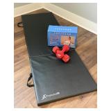 FITNESS MAT 10# DUMBELL SET & FITNESS HOOP