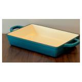 CROCKPOT ARTISAN ENAMELED CAST IRON LASAGNA PAN