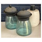 OUTDOOR TABLETOP CITRONELLA TORCH SET OF 3