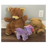 VINTAGE PLUSH TOYS HASBRO UNICORN TEDDY BEARS