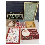 CHRISTMAS WALL ART & DECOR WOOD & METAL