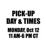 PICK UP DAY & TIMES