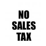 NO SALES TAX
