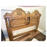 VINTAGE FRENCH COUNTRY STYLE WOOD HEADBOARD