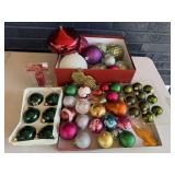 VINTAGE CHRISTMAS ORNAMENTS GLASS METAL & MORE