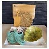 BAMBOO CUTTING BOARDS MELAMINE SERVING TRAYS