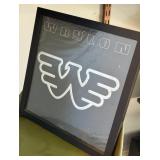 FRAMED WAYLON JENNINGS 1992 BLACK ON BLACK ALBUM
