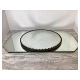 Vintage Glass Plateaus