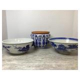 Blue and White Items