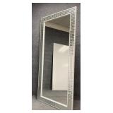 Large Mirrored Frame Wall Mirror One of Two