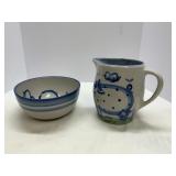 MA Hadley Bowl and Pitcher