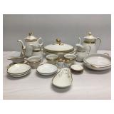 White and Gold China Pieces