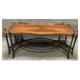 Wood and Metal Coffee Table