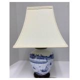 Nautical Chinese Blue and White Table Lamp