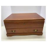 Wooden Silver Case with Drawer by Pacific