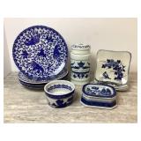 Vintage Blue and White Collectibles