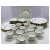 Fifty Five Pieces Lenox Oxford Bone China