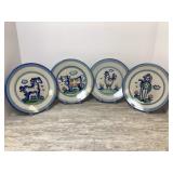 MA Hadley Pottery Plates