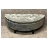 Upholstered Half Moon Bench