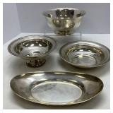 Four Sterling Serving Pieces