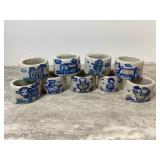 MA Hadley Pottery Napkin Rings