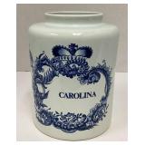 Vintage Decorative Delft Ceramic Tobacco Jar