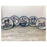 MA Hadley Pottery Plates