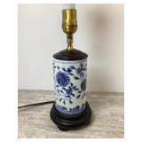Blue and White Table Lamp