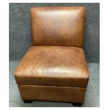 Armless Upholstered Side Chair