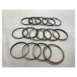 Fifteen Cloisonnï¿½ Bangles