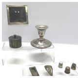 Sterling Picture Frame Weighted Candlestick