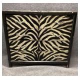 Four-Drawer Zebra Accent Console Chest
