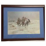 The Snow Trail Framed Print