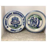MA Hadley Pottery Platters