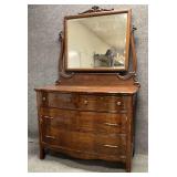 Antique Dresser with Mirror
