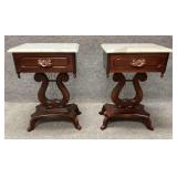 Pair of Marble Top Tables