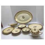 Stetson China with 22 KT Gold Trim 23 Pieces