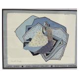 Signed Poster Art Print titled Red Eye Blanket