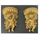 Pair of Decorative Wall Shelves