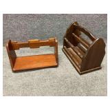 Magazine Rack and Wall Shelf