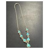 Sterling and Turquoise Necklace