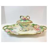 Fitz and Floyd, Serving Tray and Candy Bowl