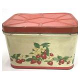 Vintage Strawberry Breadbox