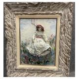 Signed 3-D Wall Painting