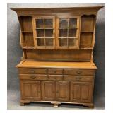 Beautiful Two-Piece China Cabinet and Hutch