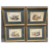 Set of Four Antique Audubon Prints